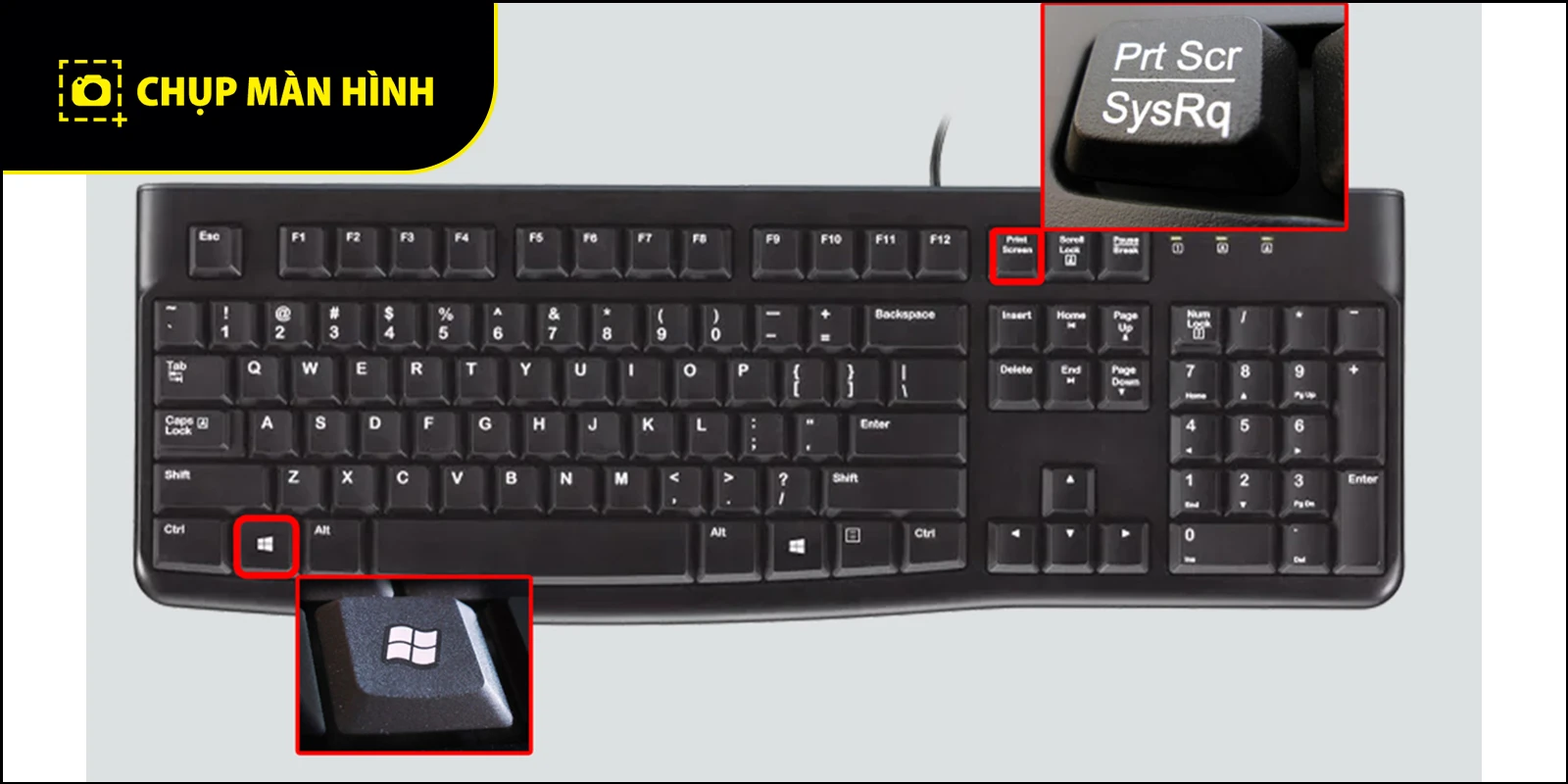 Sử dụng tổ hợp phím Windows + PrtScr
